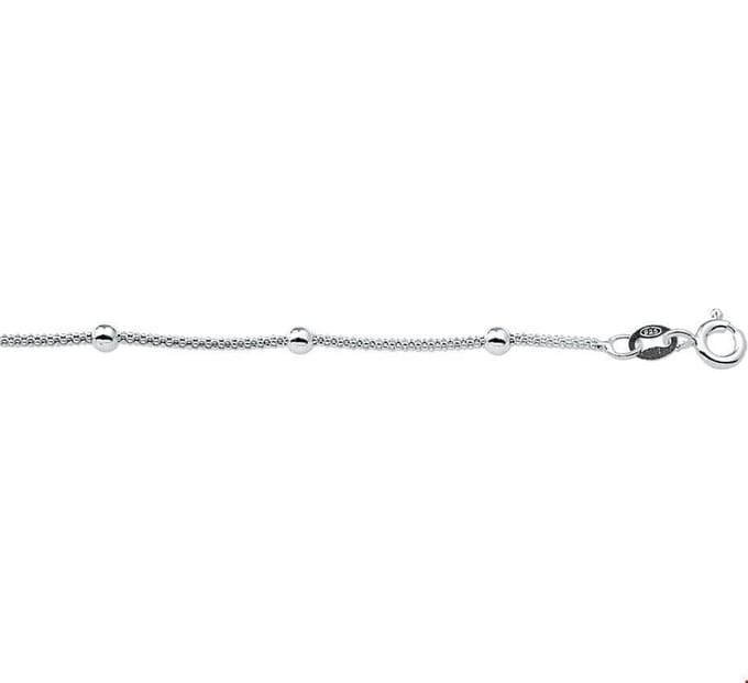 Zilveren Collier bolletjes 3 1017316