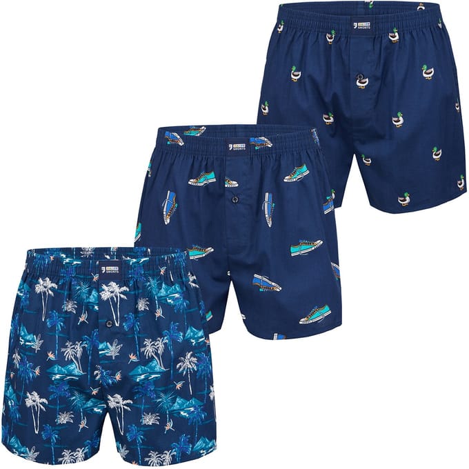 Happy Shorts Sets met boxerprint