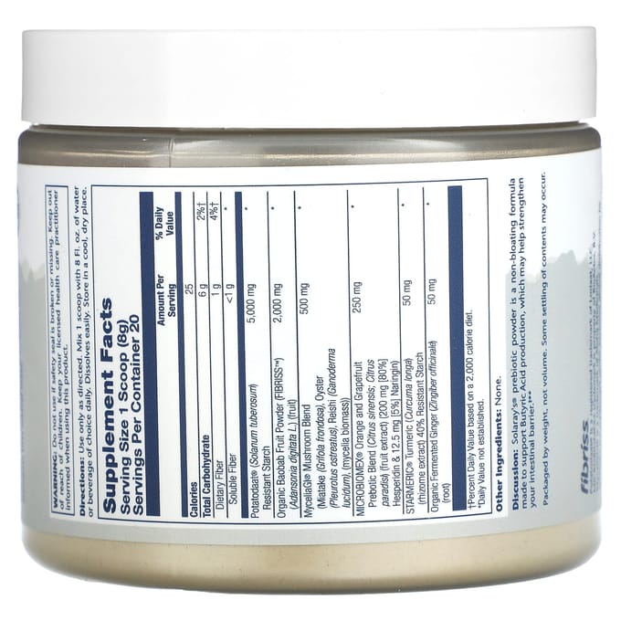Mycrobiome Prebioticumpoeder, ongeflavoreerd, 160 g(5,64 oz)