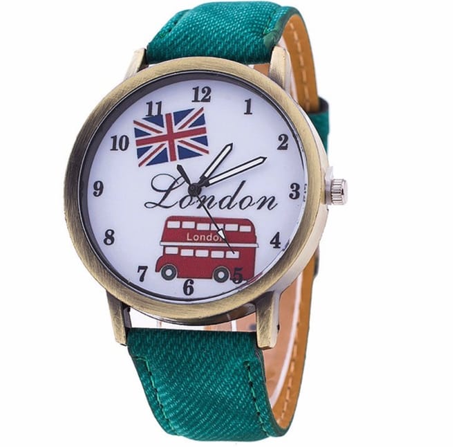 Hidzo Horloge London Ø 40 - Turquoise