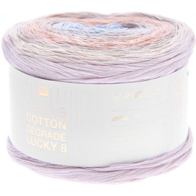 Rico Design Creative Cotton Dégradé Lucky 8 - Kleur 009