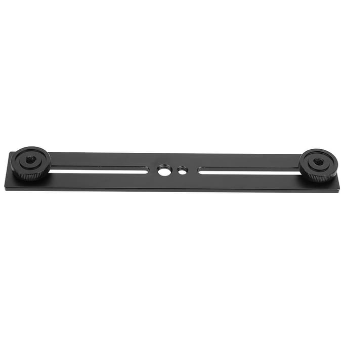 Support de flash portable à double tête pour trépied à vis 1/4 gray