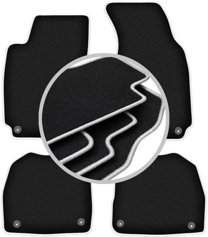 CARLUX-SILVER automatten voor: Skoda Superb I sedan (2001-2008)