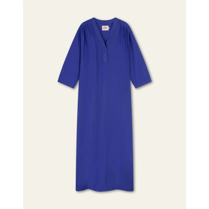 Oilily Darshik solid Jurk- maat36 Royal Blauw