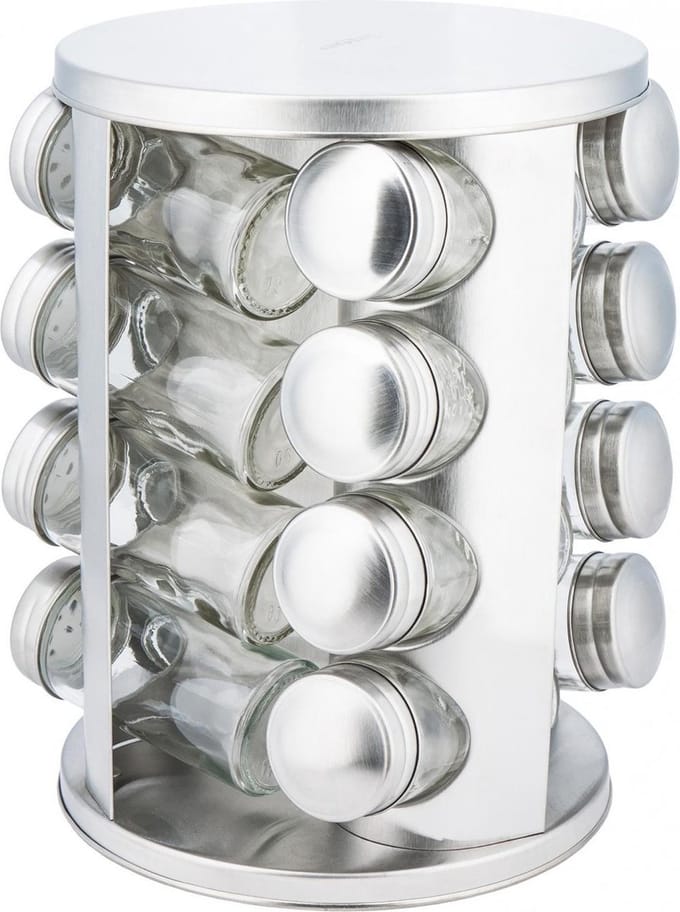 Kinghoff 4011 kruidenrek - RVS - 17-delig