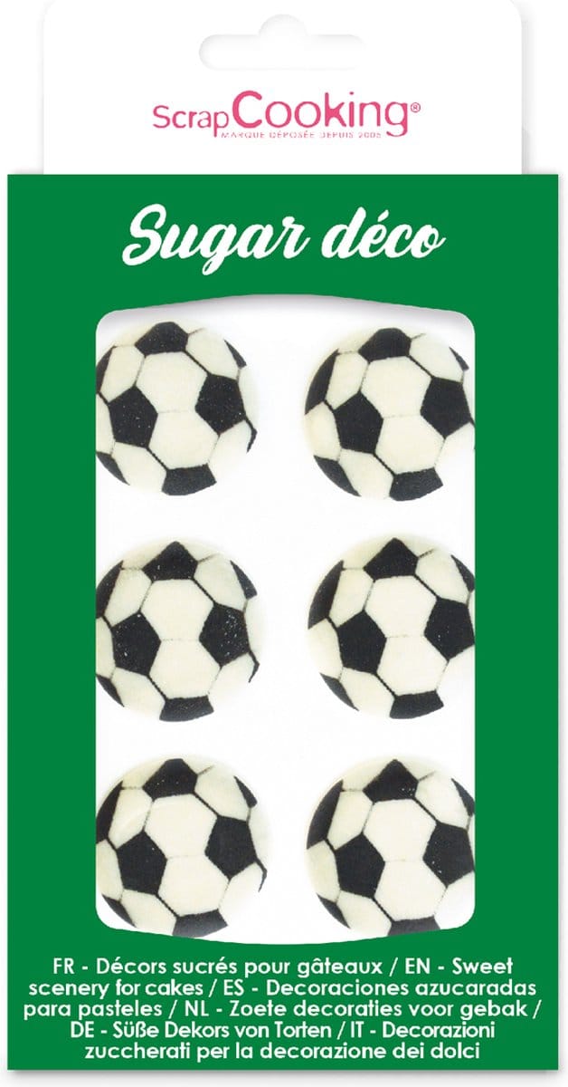 ScrapCooking Suikerdecoraties Voetbal pk/6