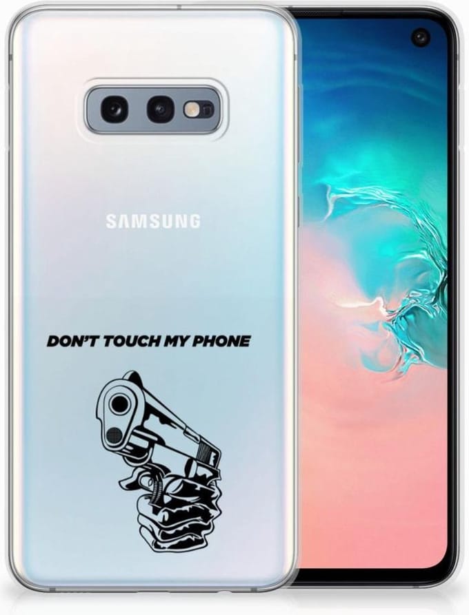 Samsung Galaxy S10e Silicone-hoesje Gun Don't Touch My Phone