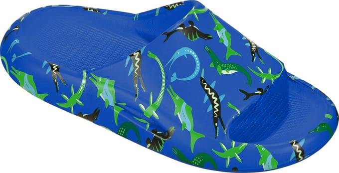 BECO OCEAN DINOS badslippers voor kinderen - blauw - maat 24-25