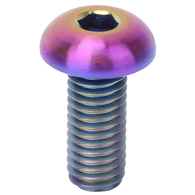 5 stuks / Pak Titaniumlegering M5*12 Fiets Bidonhouderbouten M5*10 Schijfremschroeven(M5*12 gray