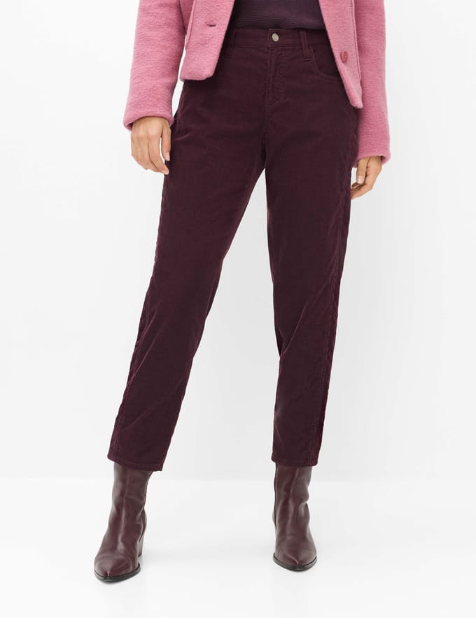 Brax Dames Jeans  Style MILEY S BLACKBERRY VIOLET, donkerpaars, maat 40