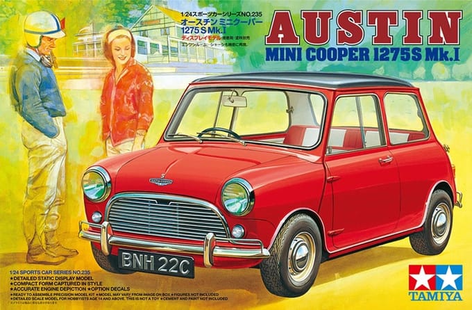 Tamiya Modelbouwpakket Militaire voertuigen - 24235 Austin Mini Cooper 1275S Mk.I - Britse Auto Plastic - 1:24 - Modelbouw