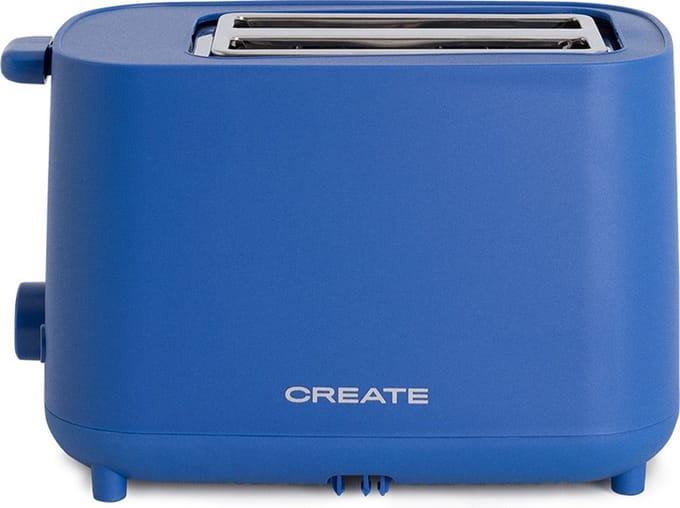 CREATE - Broodrooster van 750 W - Met beveiligingssysteem - Zes vermogensniveaus - Kobaltblauw - TOAST STUDIO