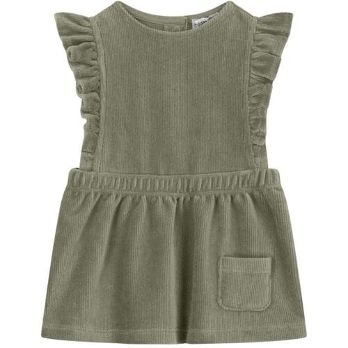Prénatal newborn jurk velours Light Khaki Green 62 dames