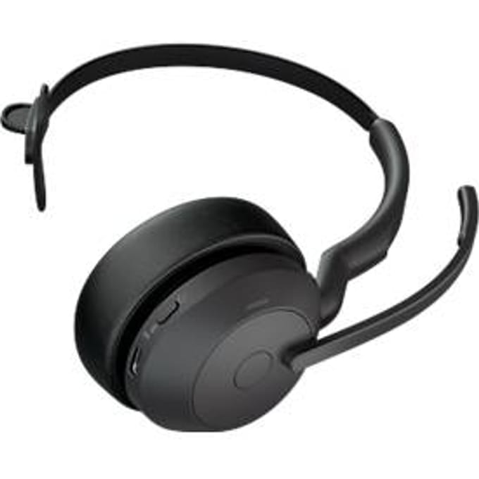 Jabra Evolve2 55 Link 380/390a UC Mono On Ear headset Bluetooth Mono Zwart Noise Cancelling, Ruisonderdrukking (microfoon) Mono Computer