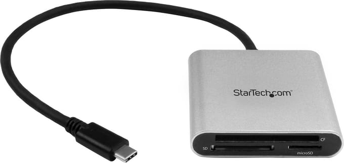 StarTech.com USB 3.0 Flash Geheugen Multi-Card Reader and Writer with USB-C
