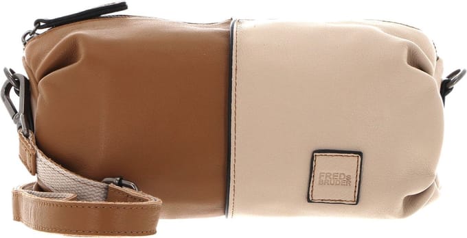 FREDsBRUDER Leren Schoudertas FB Multicolour Crossbody Coffee & Cream Veelkleurig