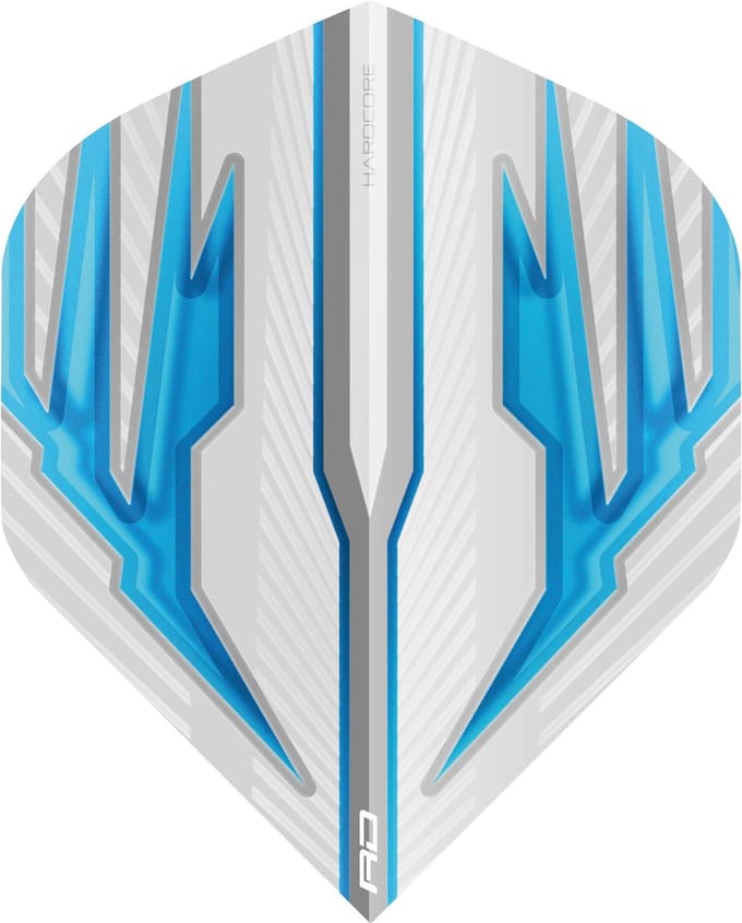 Red Dragon Hardcore Radical White & Blue - Dart Flights