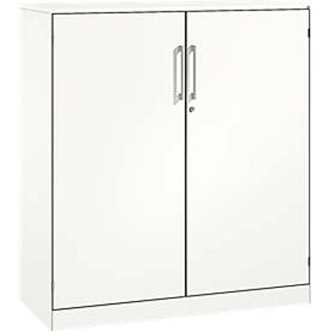 Vleugeldeurkast ASISTO C 3000, 3 ordnerhoogten, B 1200 mm, wit/wit