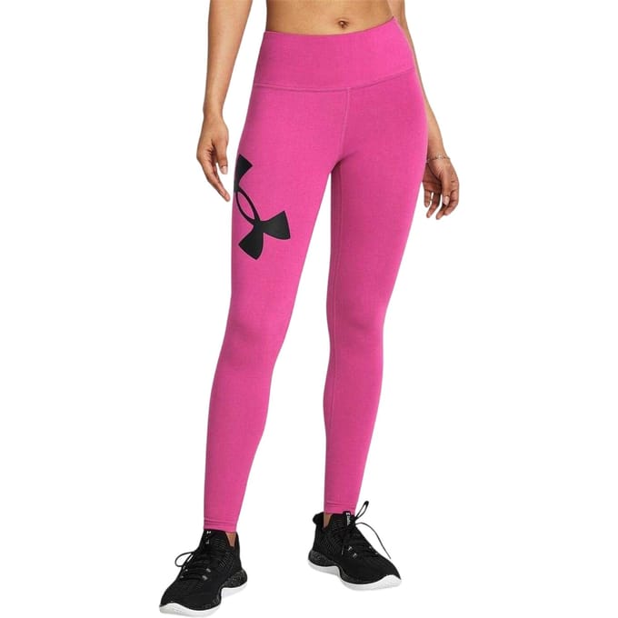 Under Armour Dames Campus Hoge Taille Leggings (Roze/Zwart)
