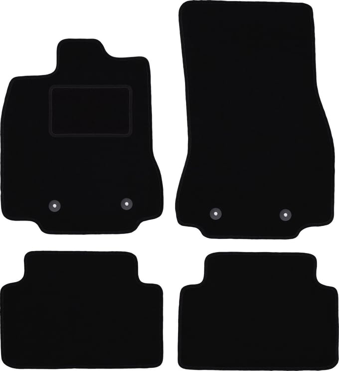 Zwarte veloursmatten voor: Toyota Prius II hatchback (2003-2010)