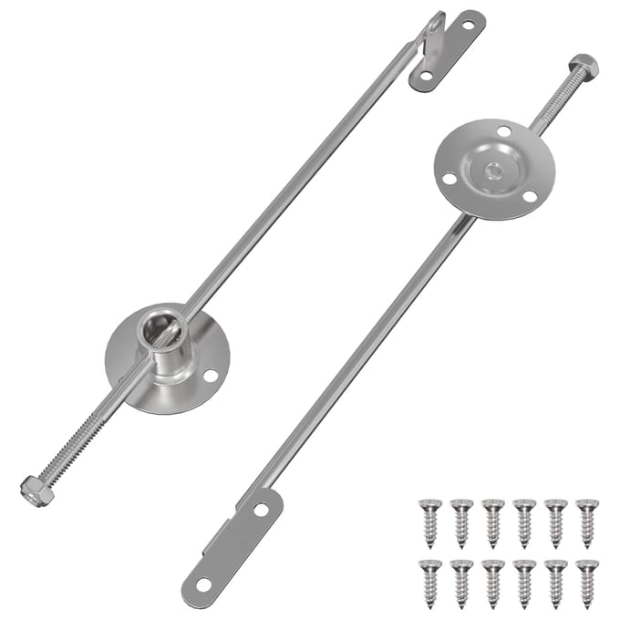 vidaXL - Trekkant-hengsel - 2 - pcs - Zilver - 190 - mm - IJzer