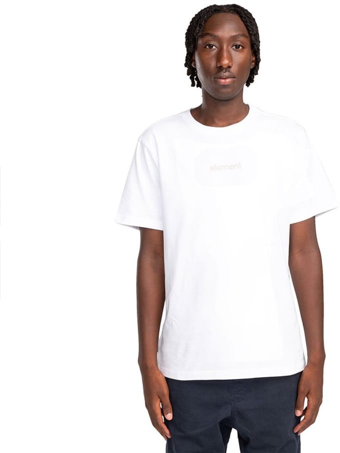 Element Simple Logo T-shirt Met Korte Mouwen Wit M Man