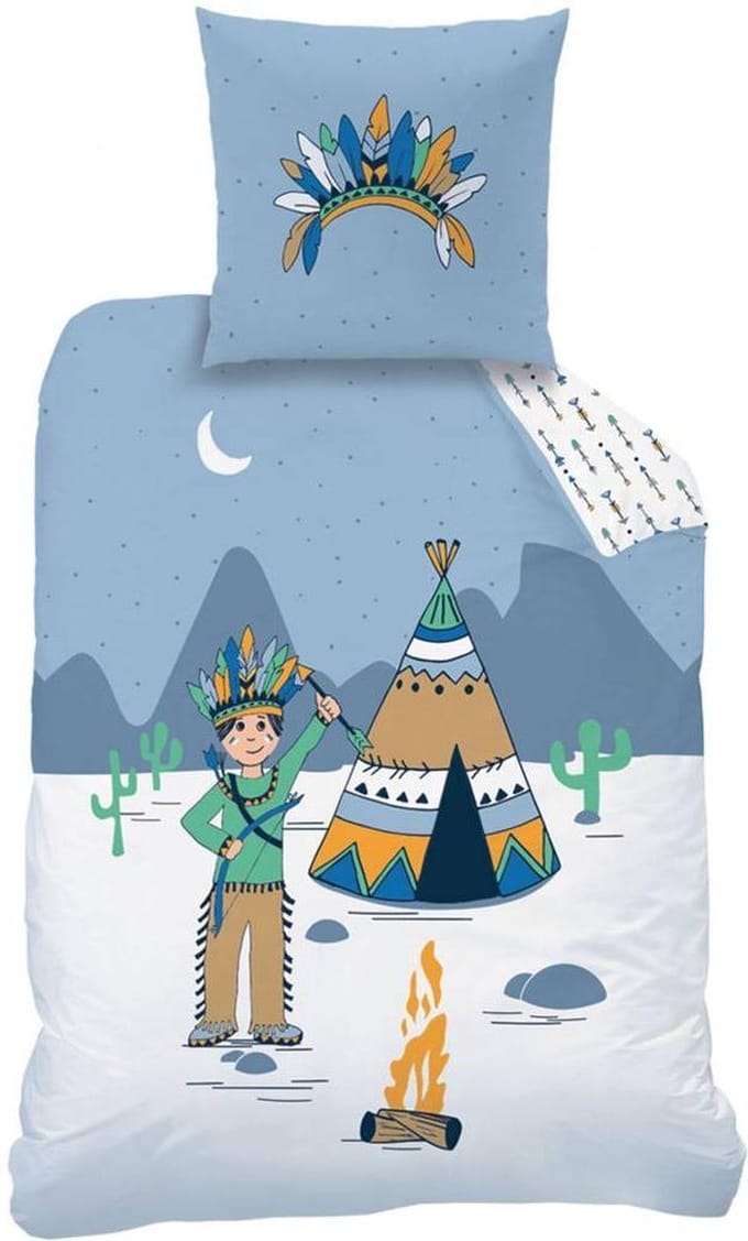 Matt & Rose Petit Indien - Dekbedovertrek - Eenpersoons - 140 x 200 cm - Multi