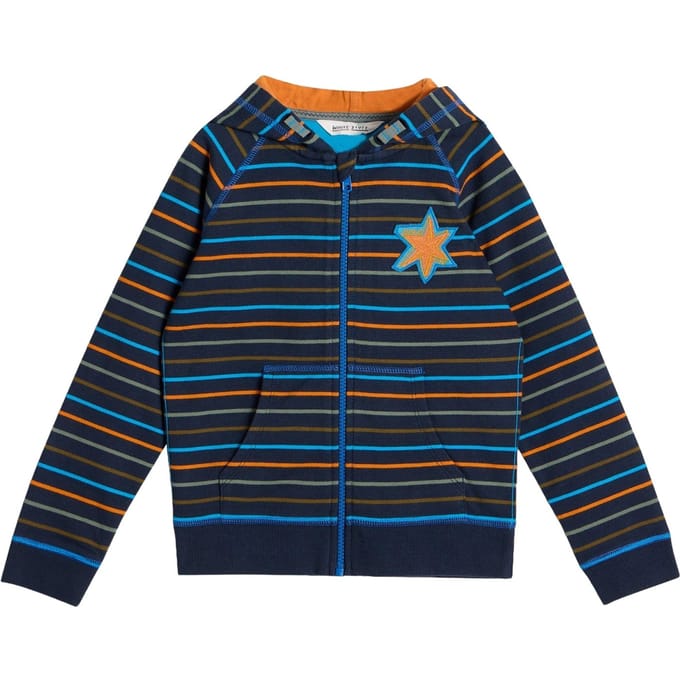 White Stuff Charlie Stripe Hoody Navy Multi Taglia: 9-10 | Giacche Outlet | kids | Blu