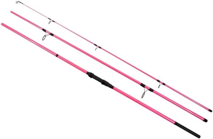Karperhengel 12ft (3.66m) 3lbs - 3-delige Karperstaaf met Roze Accent en Parabolische Actie