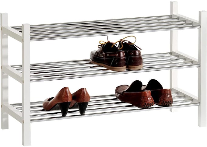 Schoenenrek RESA met 3 planken in wit