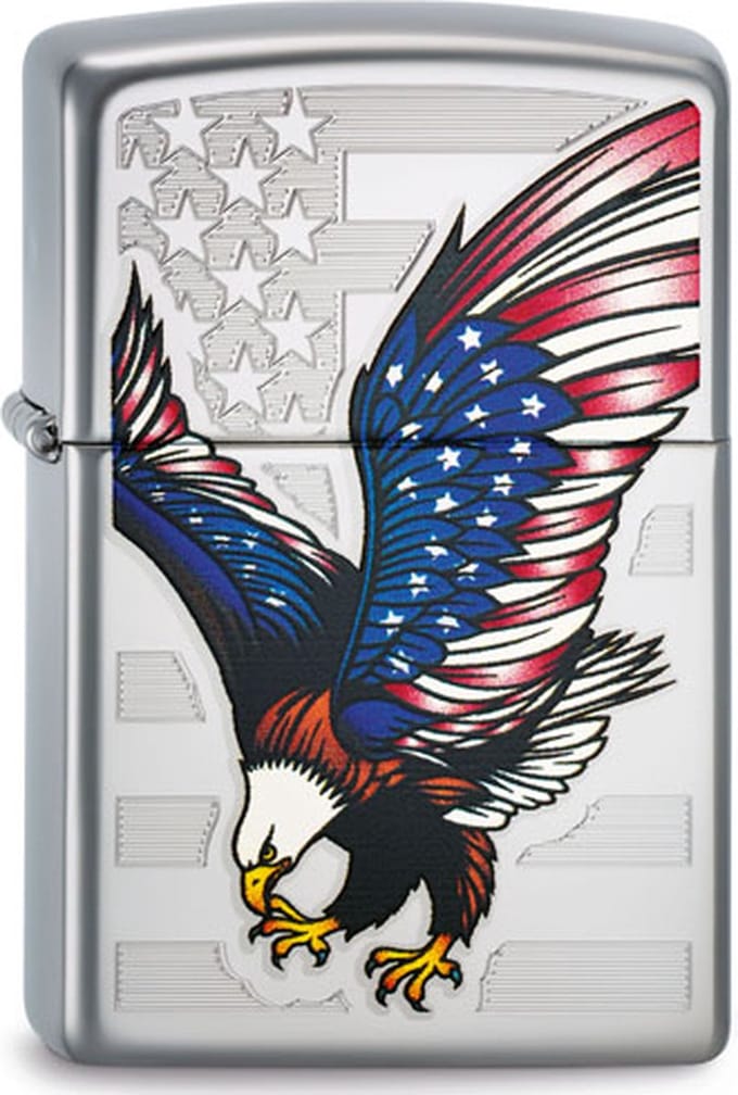 Zippo aansteker Eagle and Flag 2003450