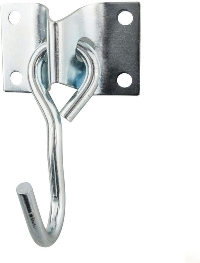 Wandhaak met Basis 70x45 mm – Gegalvaniseerd Staal
