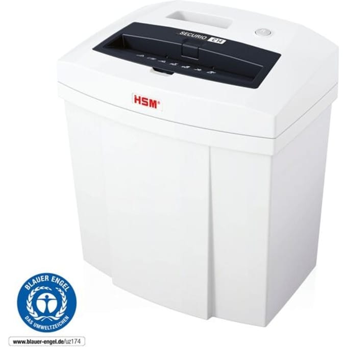 HSM SECURIO C14 papiervernietiger, veiligheidsniveau 2, strooksnede 3,9 mm, 12 vel, wit
