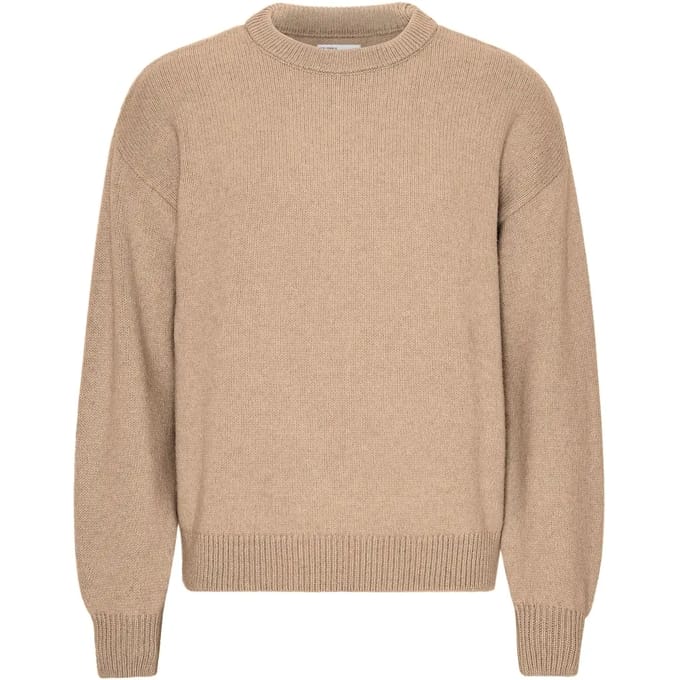 Trui met oversized ronde hals Colorful Standard Honey Beige