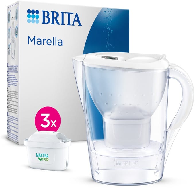 Brita Marella Handmatige waterfilter 2,4 l Wit