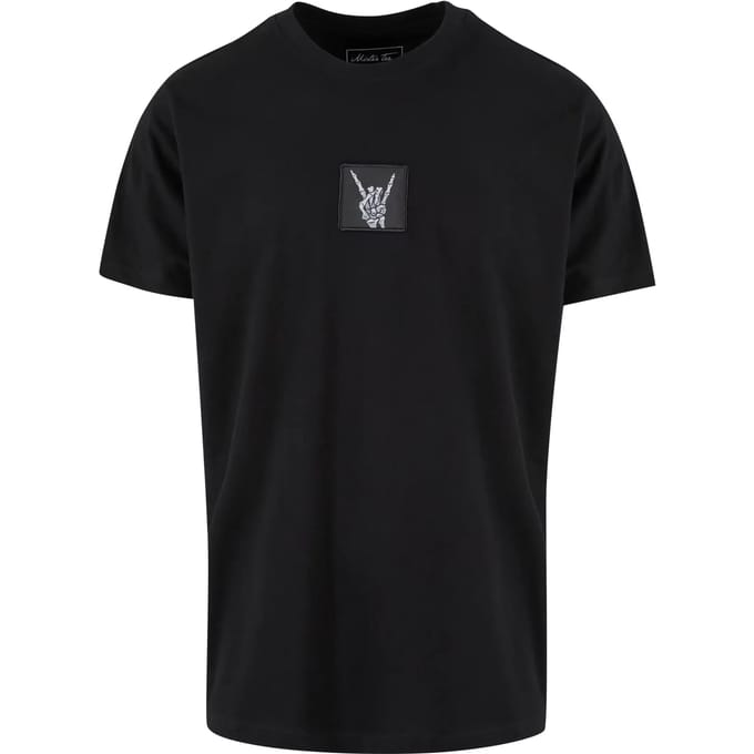 Mister Tee - Skelett Patch Heren T-shirt - S - Zwart