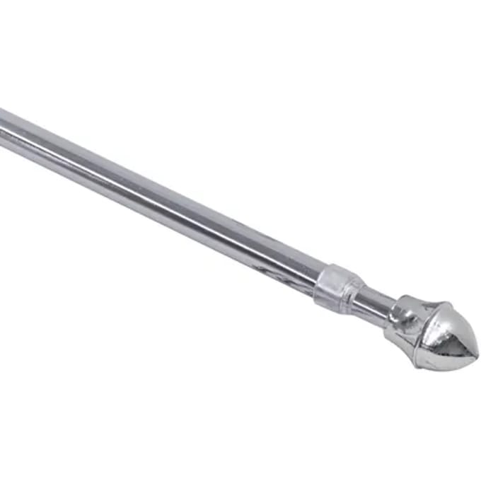 Intensions Gordijnroede Set Caferod - Zilver - Uitschuifbaar 75-125cm - Diam. 13mm