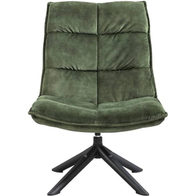 Multifurn Fauteuil lucas velvet mosgroen