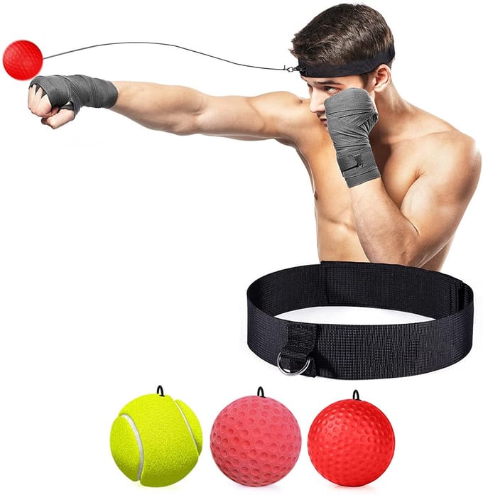 Hoofdband en 3 boksballen voor hoofdbandboksen