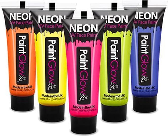 Neon Verf / Blacklight Verf PaintGlow - 5x13ml