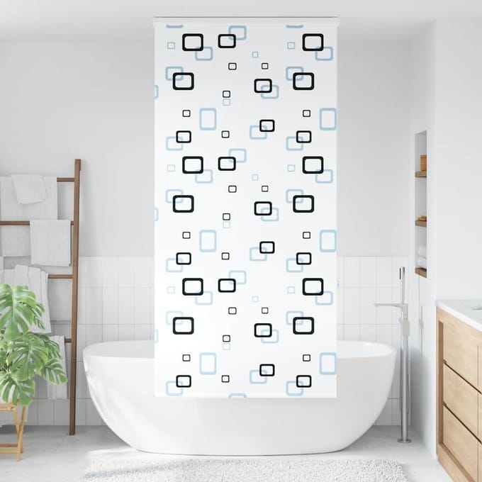 vidaXL - Doucherolgordijn - met - cassette - 100x240 - cm - stofbreedte - 96 - cm