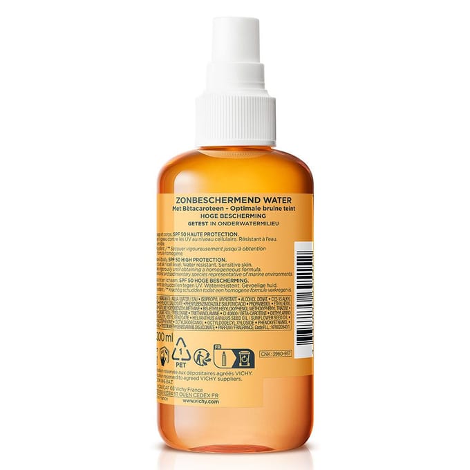 Vichy Capital Soleil SPF30 Zonbeschermend Water Optimale Bruine Teint - Lichaam 200ml