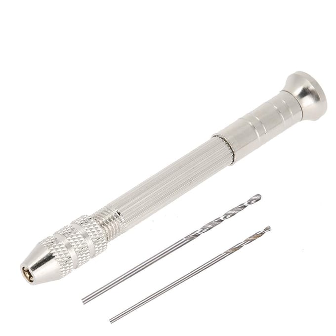 Outil de perçage manuel pour Nail Art, bricolage, pendentif, poinçon, accessoire de manucure white