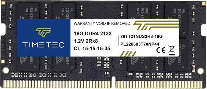 16GB DDR4 2133MHz Laptop Geheugen RAM Module Upgrade (PC4-17000 SODIMM)