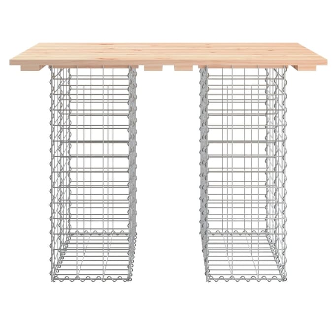 vidaXL - Tuintafel - schanskorfontwerp - 100x70x72 - cm - massief - grenenhout
