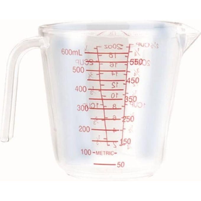 IBILI 765200 Maatbeker, Plastic, Transparant, 15.0 x 11.5 x 11.0 cm