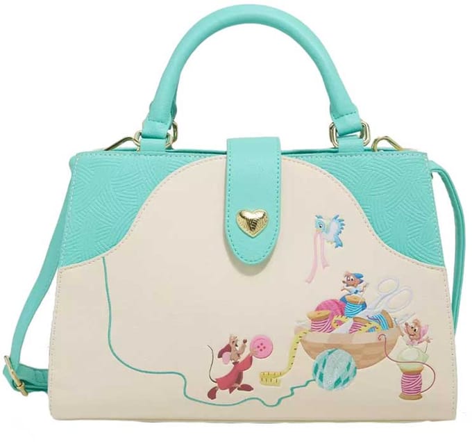 Disney Loungefly Crossbody Bag Cinderella Mice & Birds