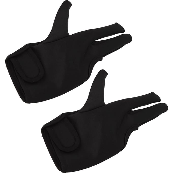 2 Stuks 3 Vinger Kappershandschoen Geïsoleerde Hittebeschermende Handschoen voor Haarstyling voor Kappersgereedschap black