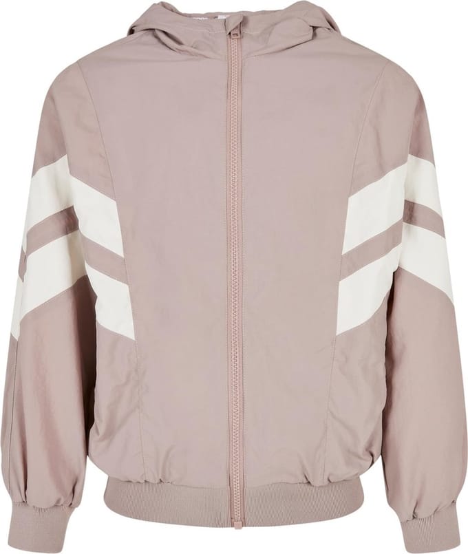 Urban Classics - Crinkle Batwing Kinder Jacket - Kids 122/128 - Roze/Beige