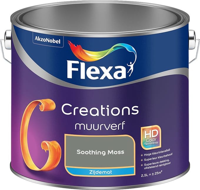 Flexa - Creations Muurverf Zijdemat - Soothing Moss - Mengverf - 2,5 L